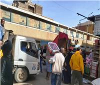 رفع 166 حالة إشغال بنطاق حي غرب مدينة أسوان
