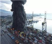تركيا.. إخماد حريق ميناء اسكندرون بمساعدة روسية