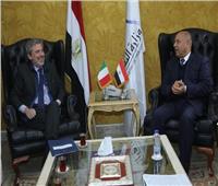 «الوزير» يبحث مع السفير الإيطالي بالقاهرة سبل التعاون في مجالات النقل