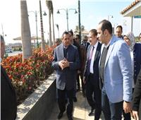 وزير التنمية المحلية ومحافظ المنوفية يتفقدان أعمال تطوير ميدان الإسعاف 