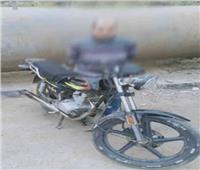 سقوط لص الدراجات النارية بمدينة نصر