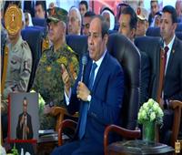 الرئيس السيسي لأهالي سيناء: «اللي فات كوم واللي جاي كوم تاني»