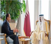 أمير قطر يستقبل الدكتور مصطفى مدبولي رئيس الوزراء