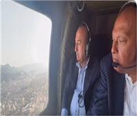 فيديو| وزير خارجية تركيا يصطحب شكرى في جولة بالهليكوبتر للمناطق المنكوبة
