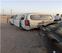 بالأسماء| إصابة 8 أشخاص في تصادم سيارتين بصحراوي قنا 
