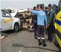 إصابة 5 أشخاص في تصادم سيارتين بطريق طنطا كفر الشيخ 