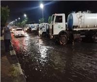 مياه القناة.. انتشار فرق الطوارئ وسيارات شفط الأمطار لمواجهة المتغيرات المناخية