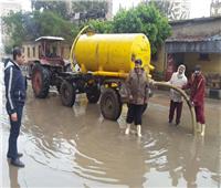  جهود مكثفة بالشرقية لإزالة آثار الأمطار الغزيرة 