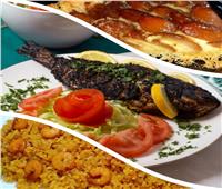 «فطارك عندنا».. أسهل طريقة لعمل «سمك مشوي وأرز بالجمبري وكنافة بالبلح» 