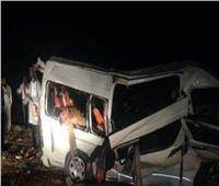 مصرع شخصين وإصابة 6 آخرين في حادث انقلاب سيارة ميكروباص بأسيوط 