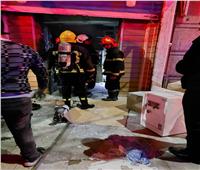 السيطرة على حريق بمحل أسفل مسجد العطارين بالإسكندرية| صور 