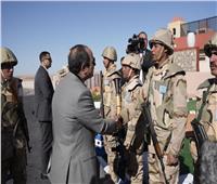الرئيس السيسي: سعيد بوجودي وسط أبنائي من المقاتلين على أرض سيناء الغالية
