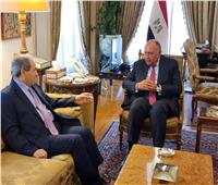 عقد جلسة مباحثات ثنائية بين وزير الخارجية ونظيره السوري