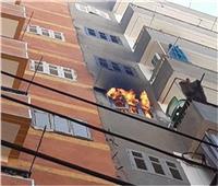 السيطرة على حريق شقة بفيصل دون إصابات