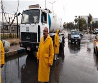 رئيس مياه القناة: الانتهاء من سحب تجمعات الأمطار واستمرار الطوارئ