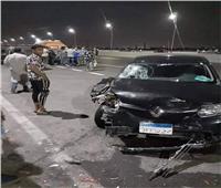 إصابة شخص في حادث تصادم سيارة ملاكي بالمهندسين