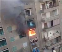 إخماد حريق داخل شقة سكنية بالهرم 