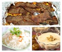 «فطارك عندنا» ورقة اللحمة وأرز بالثوم.. والحلو مهلبية التمر