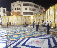  الاستعدادات النهائية لتجهيز ساحة أبو الحجاج لاستقبال المصلين في عيد الفطر 