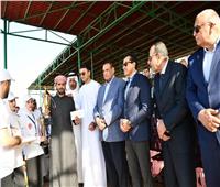 وزير التنمية المحلية يشارك في افتتاح مشروع محطة تحلية قبر عمير بمركز الشيخ زويد