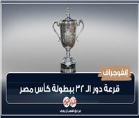 إنفوجراف | قرعة دور الـ 32 ببطولة كأس مصر