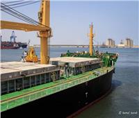 ميناء دمياط يستقبل 11سفينة و31 ألف طن بضائع ورصيد القمح بلغ  176506 طنًا 