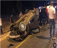 مصرع شخص وإصابة 3 آخرين في حادث انقلاب سيارة ملاكي ببني سويف