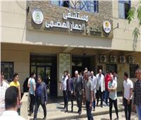 رئيس جامعة المنيا يتفقد انتظام العمل بالمستشفيات الجامعية
