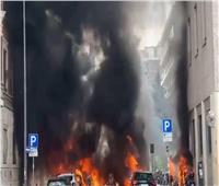 انفجار ضخم وسط مدينة ميلانو الإيطالية 
