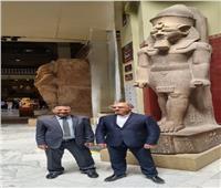  المتحف المصري بالتحرير يستقبل وزير الصحة البرتغالي والوفد المرافق له  