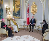 الرئيس التونسي يستقبل المفتي وكبير أحبار اليهود وكبير أساقفة الكنيسة الكاثوليكية 