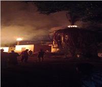 صور | السيطرة على حريق هائل في نجع حمادي