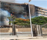 حريق هائل يدمر الطابق الأرضي داخل جهاز مدينة 15 مايو 