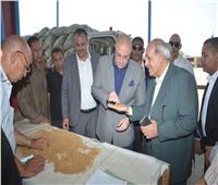 محافظ بني سويف يتفقد أعمال توريد القمح بمجمع صوامع سدس