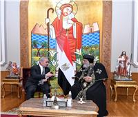 البابا تواضروس يستقبل رئيس وزراء فلسطين بالمقر البابوى