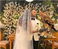 رامز أمير يحتفل بحفل زفافه مع النسر | صور