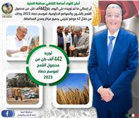 شون وصوامع المنيا تستقبل 442 ألف طن من محصول القمح بجميع المراكز
