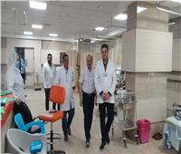 وكيل مديرية الصحة بالبحيرة يتفقد مستشفى كوم حماده ويشيد بالأداء الفني المتميز