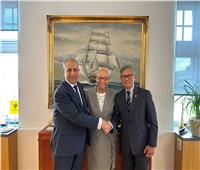 «عبدالغفار» يلتقي رئيس الجامعة البحرية الدولية في السويد