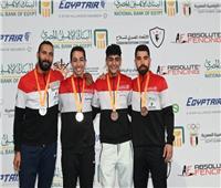 6 ميداليات مصرية في اليوم الثالث ببطولة إفريقيا للسلاح