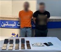 ضبط شخصين بحوزتهما كيلو و300 جرام حشيش بالبساتين