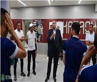 مصيلحى يحفز لاعبي الاتحاد السكندري قبل انطلاق مباراة سيراميكا في كأس الرابطة