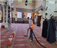 حملة نظافة بمساجد الإسماعيلية استعدادا لصلاة عيد الأضحى