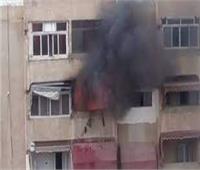 ماس كهربائي يتسبب في حريق داخل شقة سكنية بالهرم