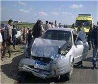 مصرع 5 أشخاص في حادث تصادم سيارة ملاكي بالمنيا 