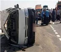  مصرع وإصابة 7 أشخاص في حادث انقلاب سيارة في بني سويف