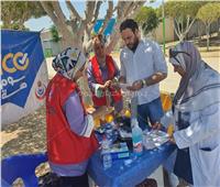 وكيل وزارة الصحة بالإسماعيلية يتفقد أعمال "حملة 100 يوم صحه" بنادي شاطئ الملاحة