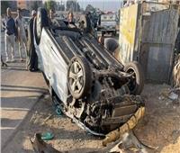 مصرع وإصابة 4 أشخاص في حادث انقلاب سيارة غرب الإسماعيلية 