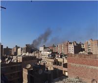 فيديو وصور| لحظة نشوب حريق هائل بشقة سكنية في فيصل بالجيزة