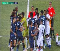 اشتباكات بين لاعبي الزمالك والشباب السعودي| فيديو